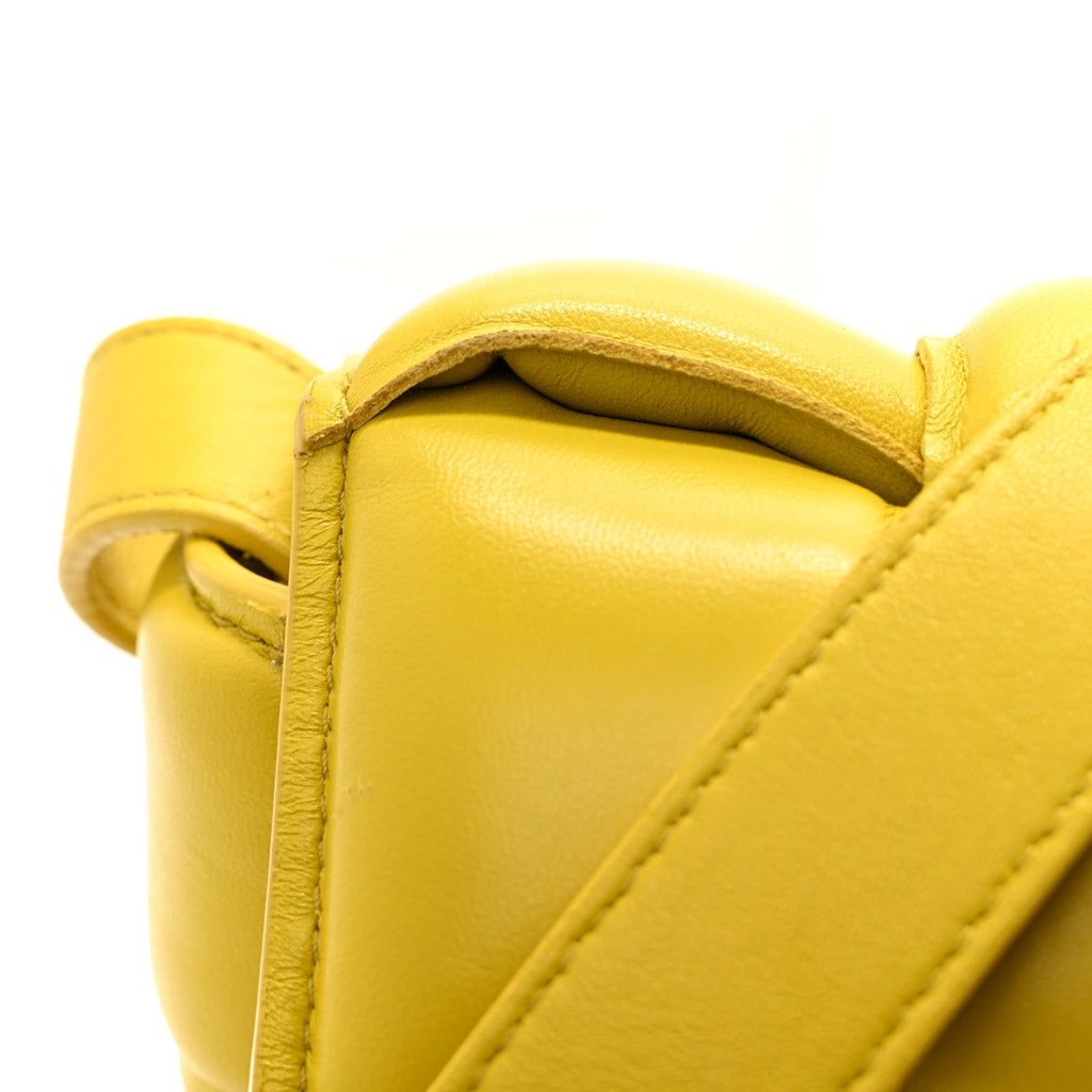 Nappa Maxi Intreccio Padded Cassette Crossbody Bag Buttercup