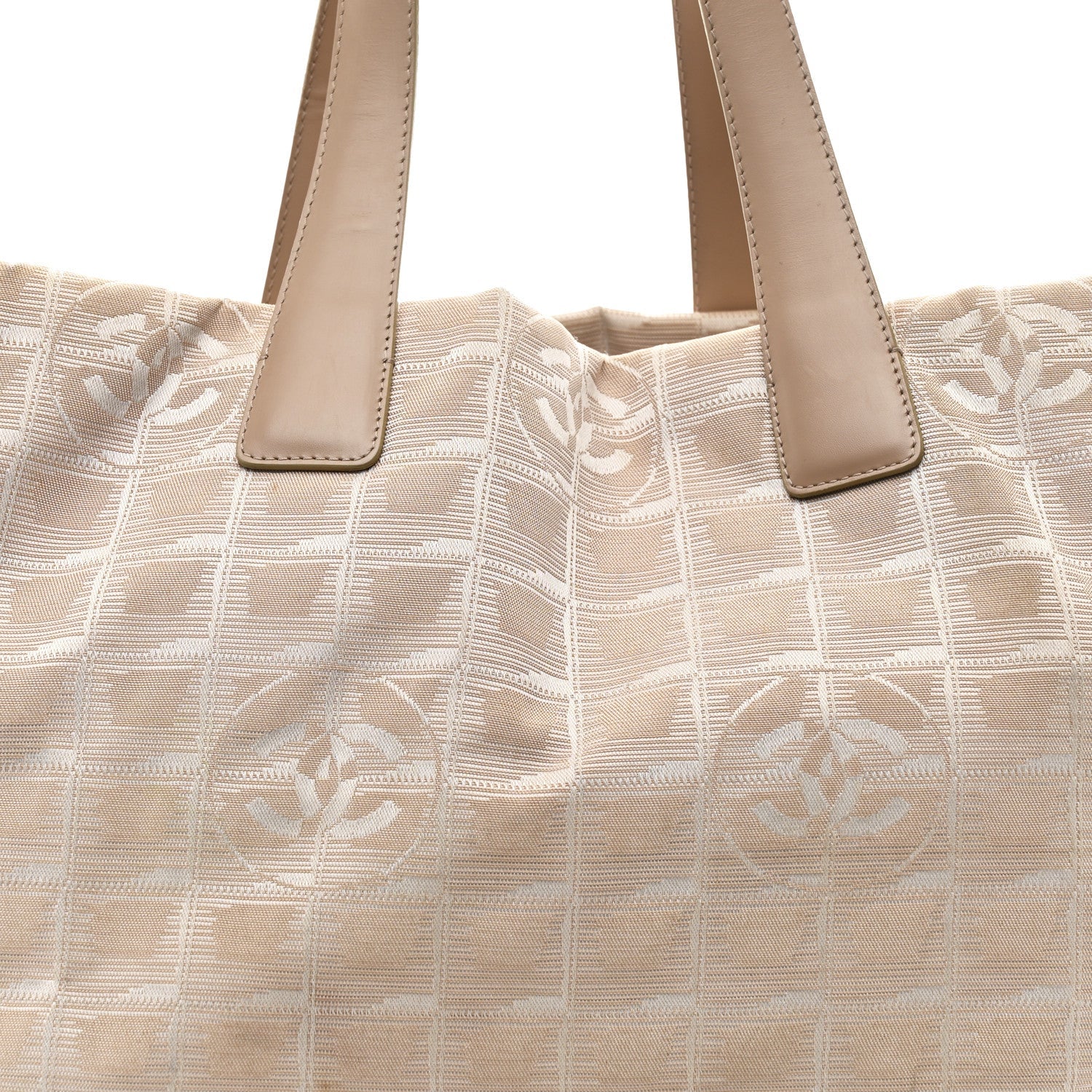 Nylon Medium Travel Tote Beige