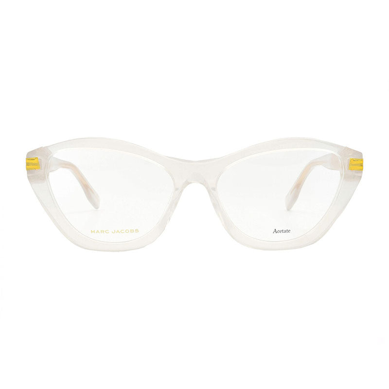 Marc Jacobs Eyeglasses Cat Eye Full Rim, Shiny Nude Frame and Clear Demo Lenses Lens MJ10860FWM00