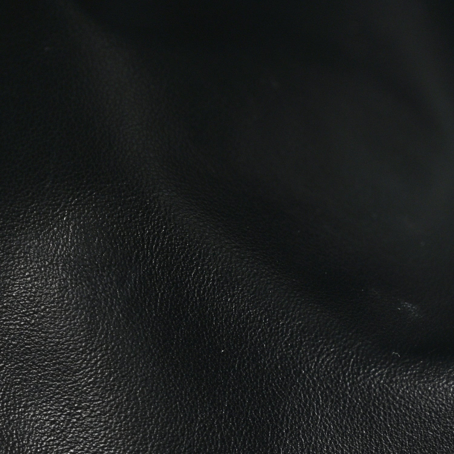 Bark Calfskin Embossed The Pouch Oversized Clutch Black