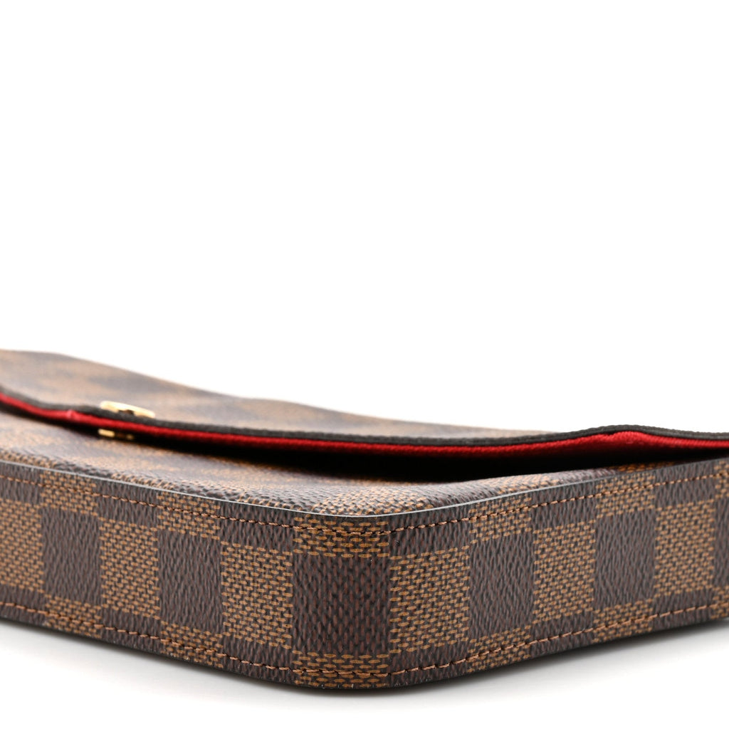 Damier Ebene Pochette Felicie Chain Wallet