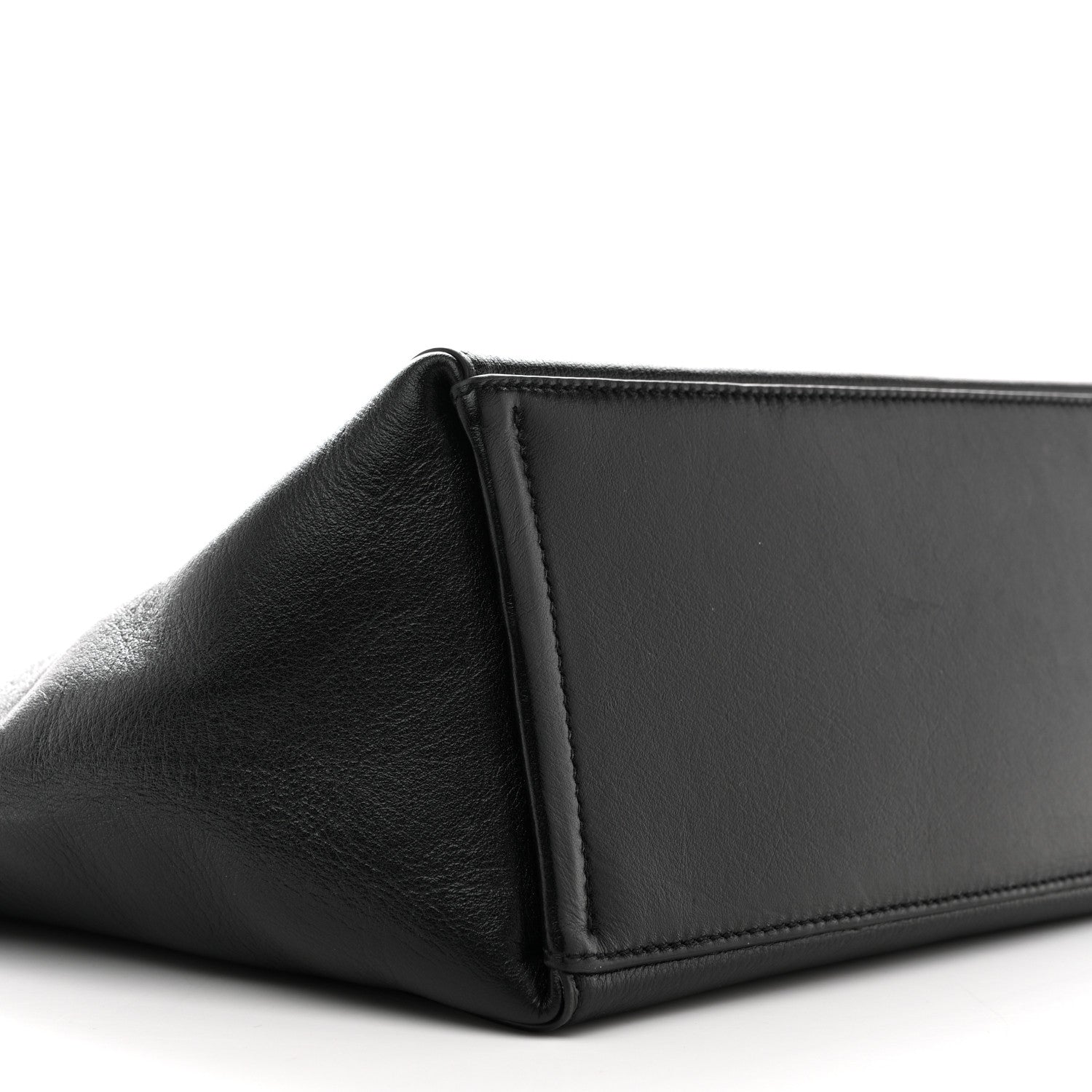 Calfskin Voyou Medium North South Tote Black