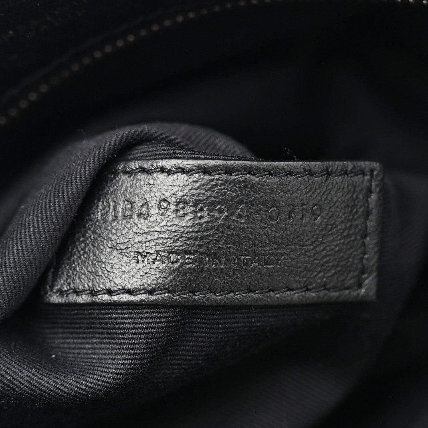 Crinkled Calfskin Matelasse Monogram Medium Niki Chain Satchel Black