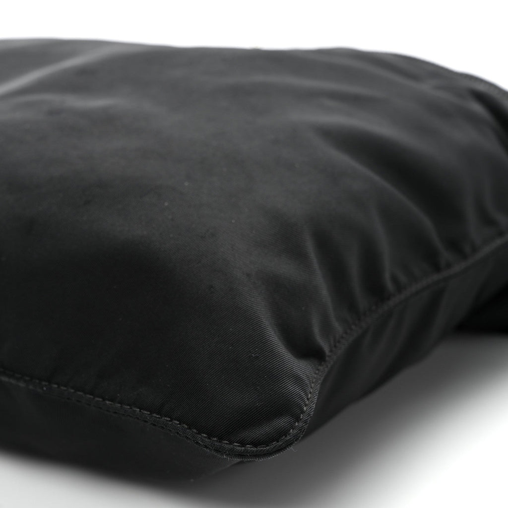 Nylon Vela Flat Messenger Bag Black