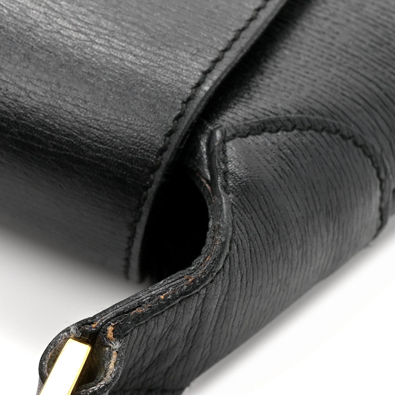 Calfskin Bamboo Handle Jackie O Hobo Black