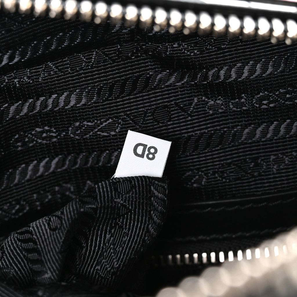 X JAMES JEAN Vitello DNA Flat Messenger Bag Black