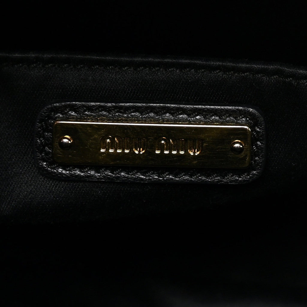 Nappa Matelasse Dome Crossbody Black