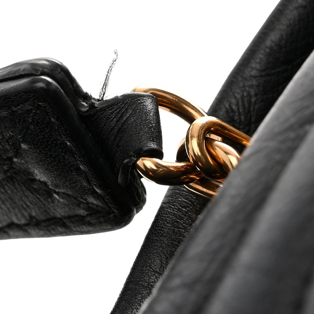 Calfskin Quilted New Wave Bumbag Black