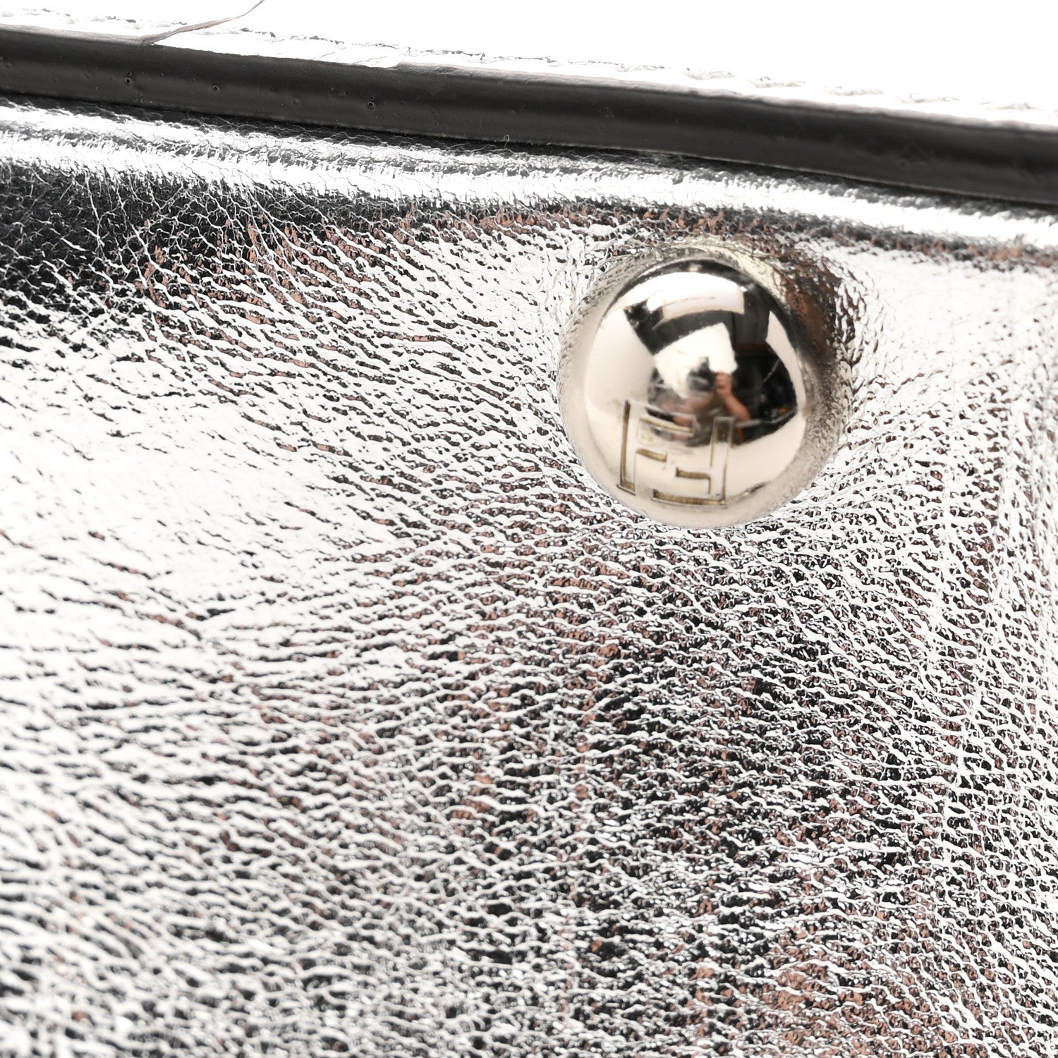 Rock Millenium Laminata Small Peekaboo I SEE U Satchel Argento