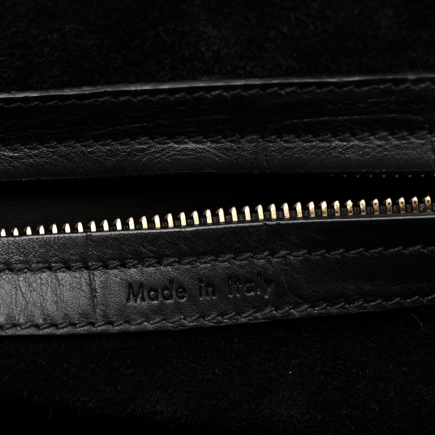 Crocodile Embossed Calfskin Medium Phantom Luggage Black