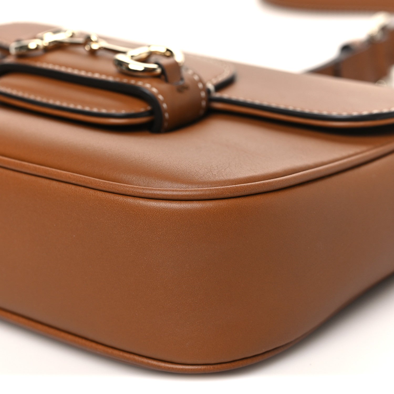 Arabella Calfskin Horsebit 1955 Soft Small Shoulder Bag Sundial