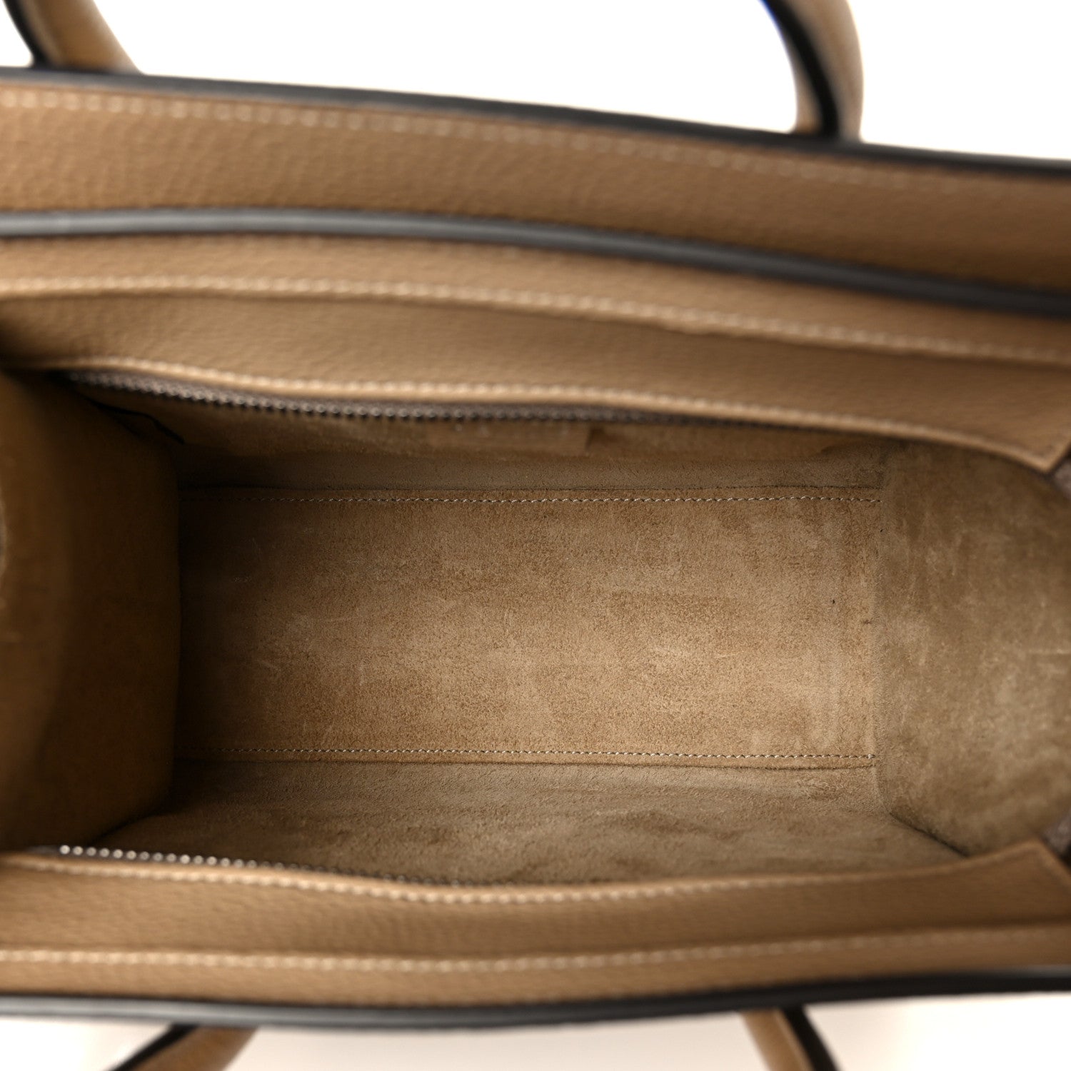 Drummed Calfskin Nano Luggage Dune