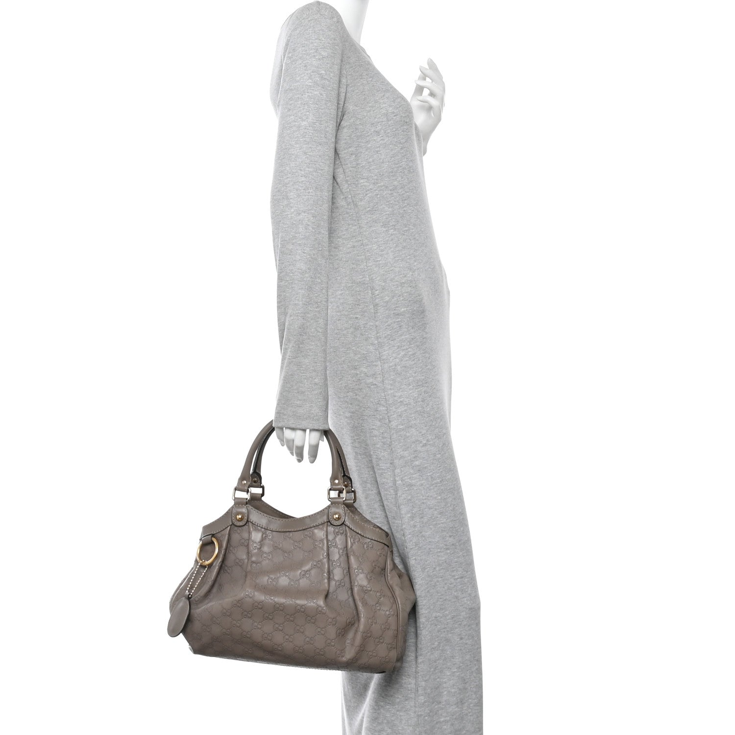 Guccissima Medium Sukey Tote Taupe