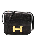 Matte Alligator Constance 18 Black