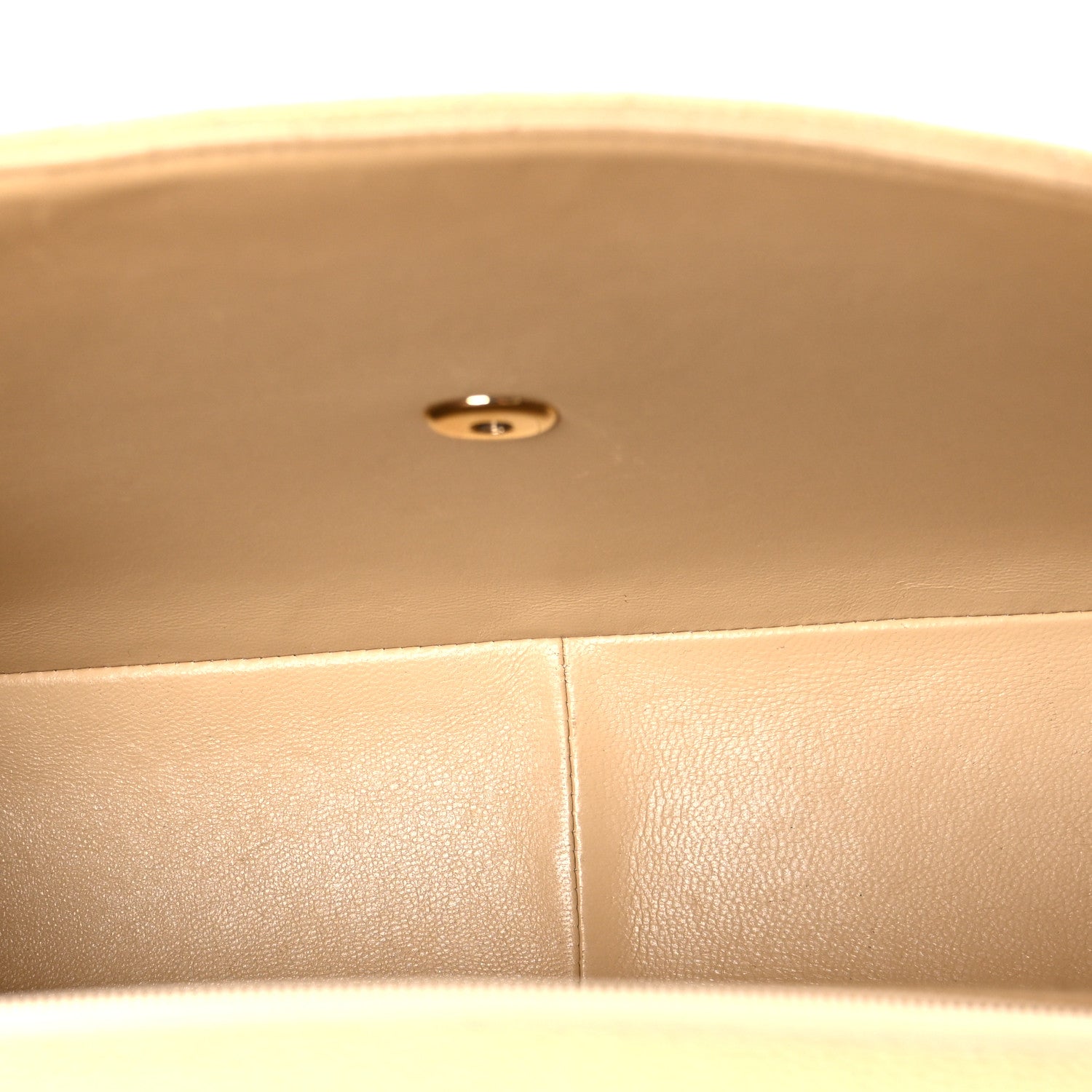 Caviar Quilted Jumbo Single Flap Beige