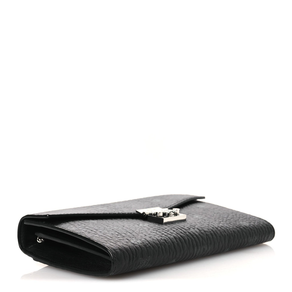 Visetos Medium Patricia Wallet On Chain Black