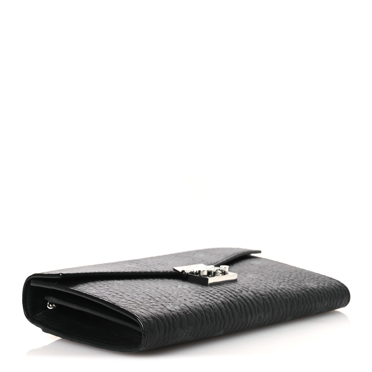 Visetos Medium Patricia Wallet On Chain Black