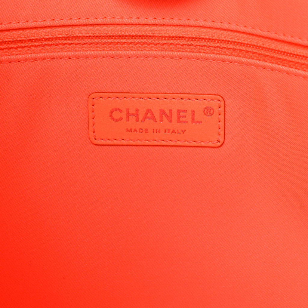 Mixed Fibers Small Deauville Tote Blue Orange