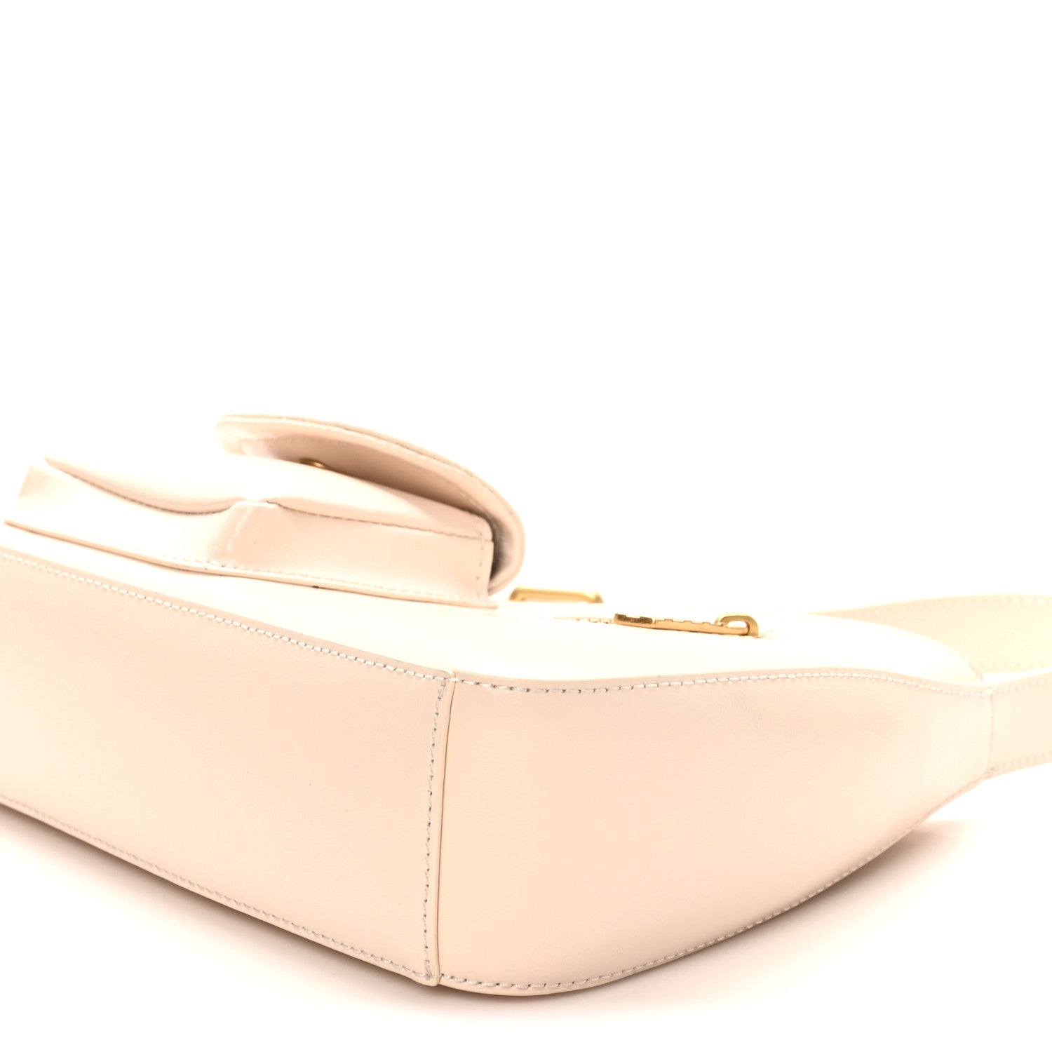 Calfskin Jitney Hobo Cream