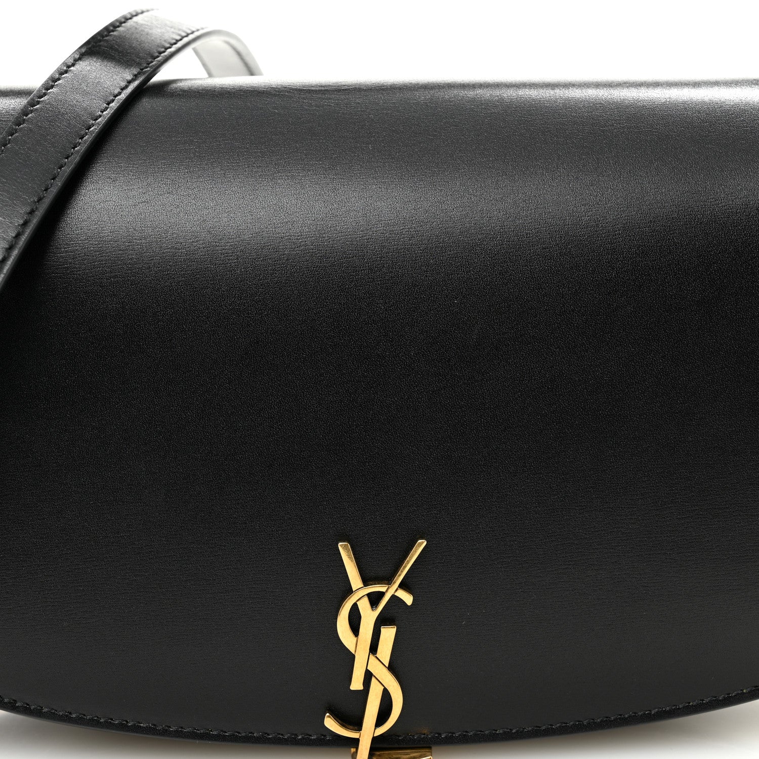 Box Calfskin Voltaire Top Handle Crossbody Bag Black