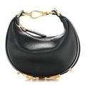 Vitello Grace Matte Nano Fendigraphy Hobo Charm Black
