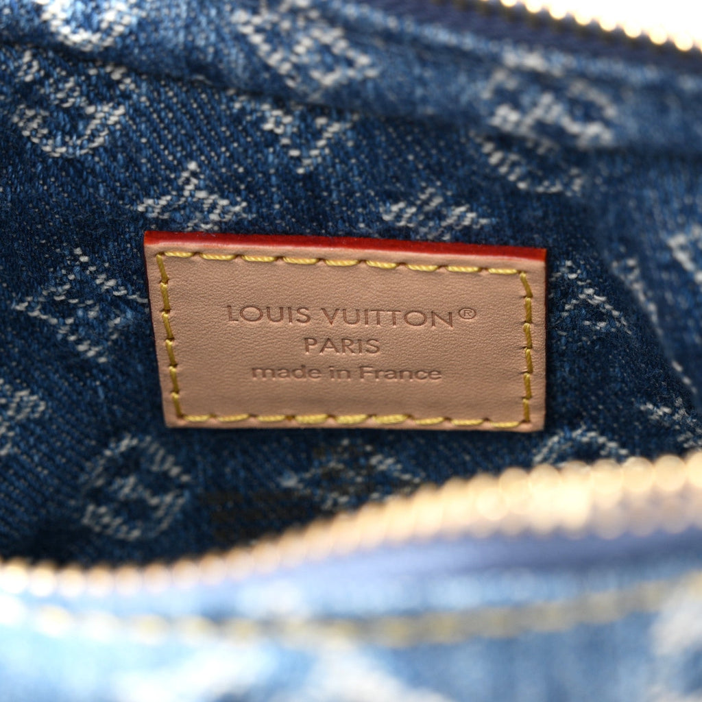 Monogram Denim Pochette Valley Blue