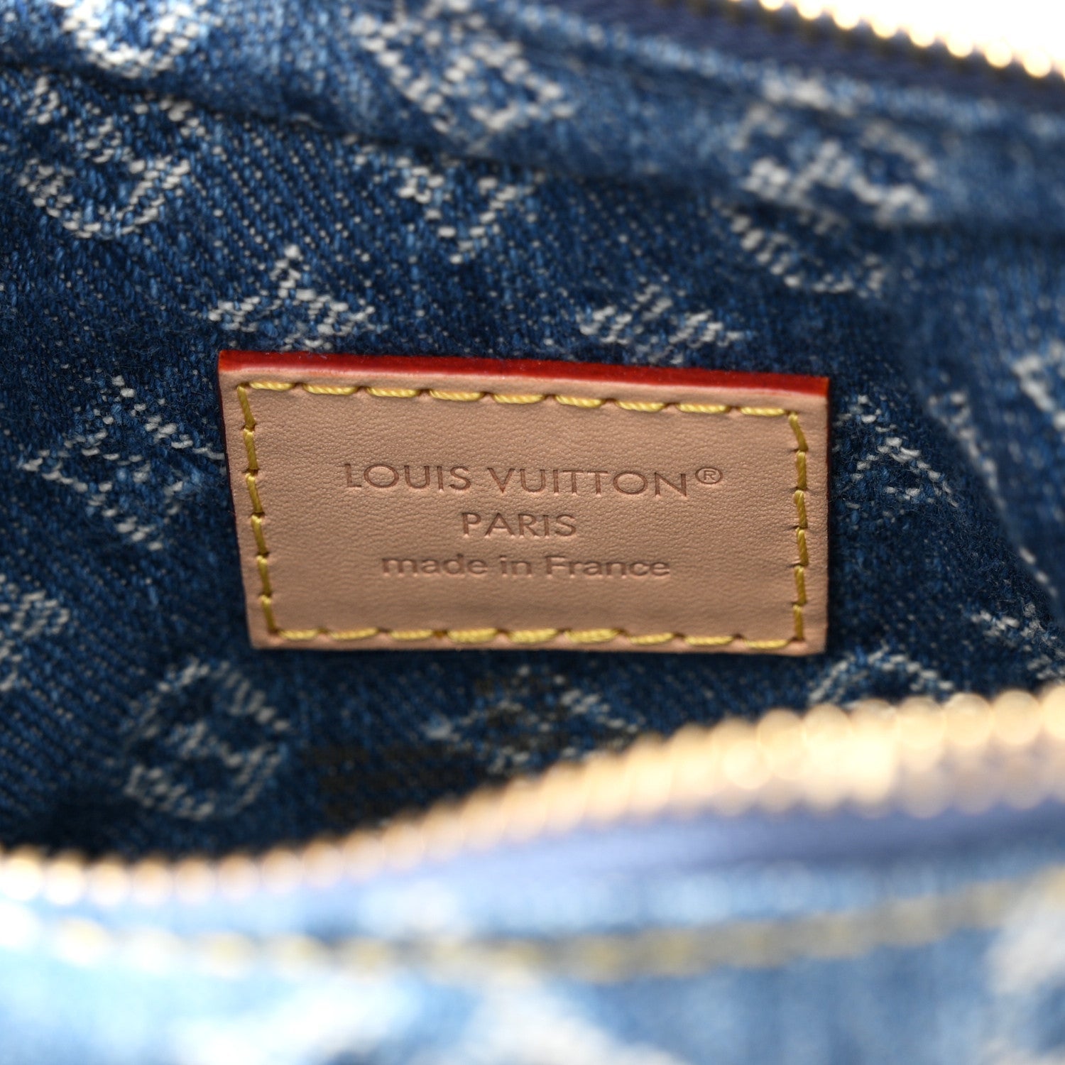 Monogram Denim Pochette Valley Blue