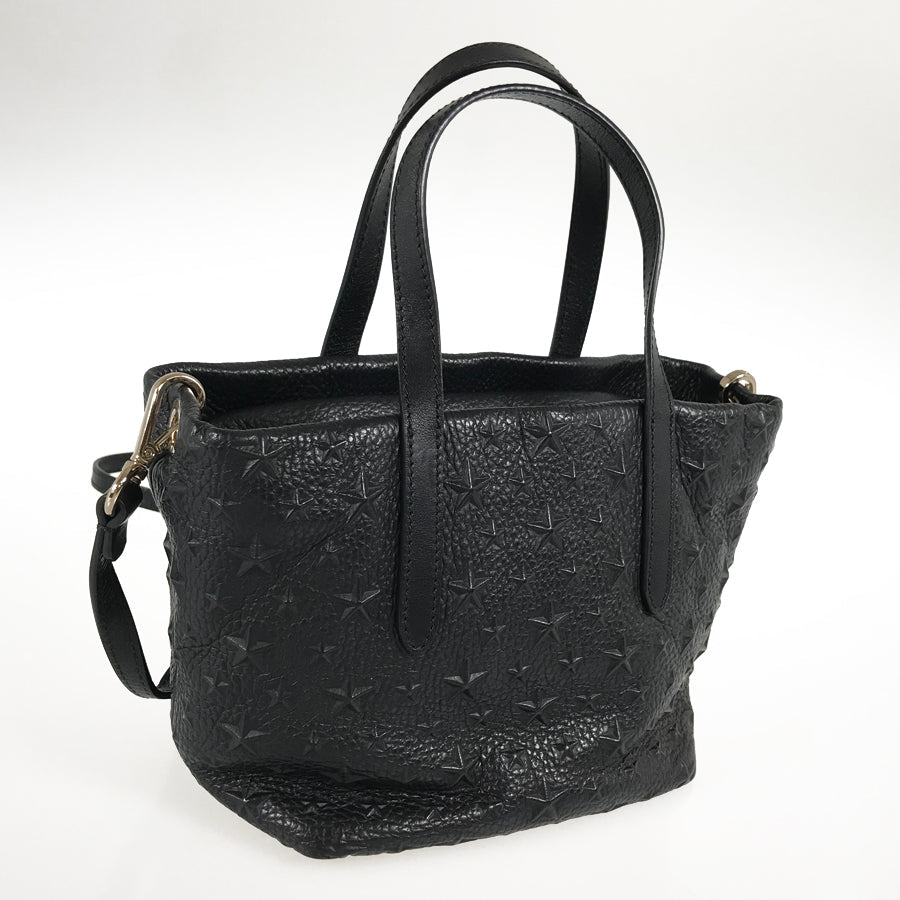 JIMMY CHOO Mini Sara Star Emboss Tote bag