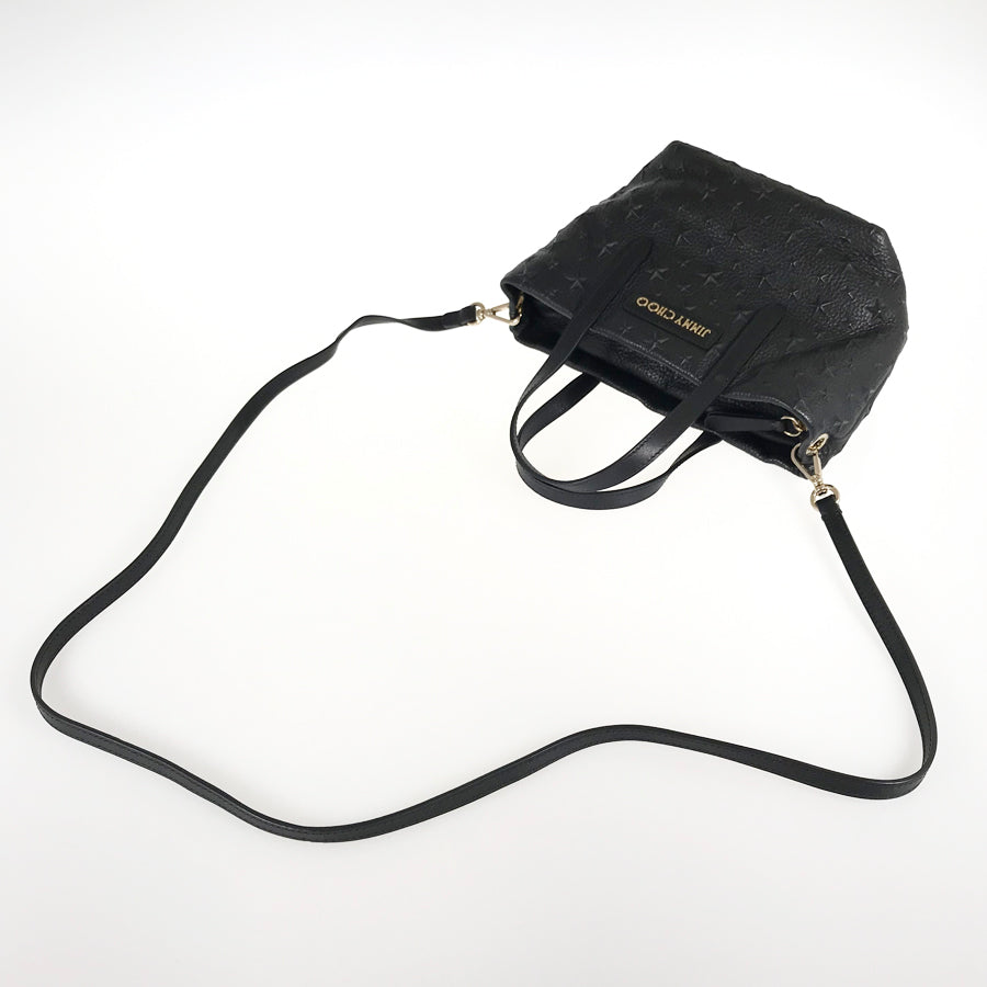 JIMMY CHOO Mini Sara Star Emboss Tote bag
