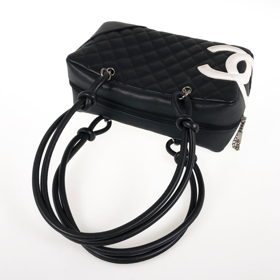 CHANEL Cambon Bowling back Hand bag