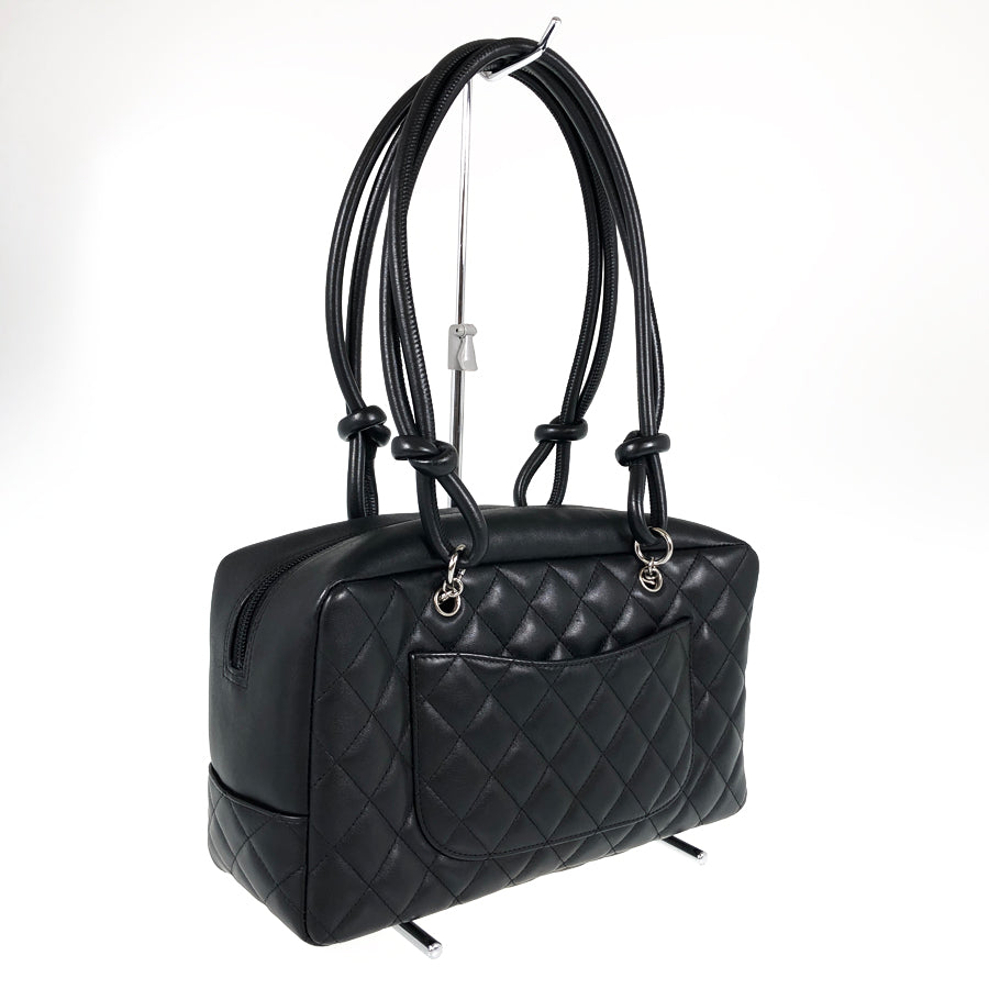 CHANEL Cambon Bowling back Hand bag