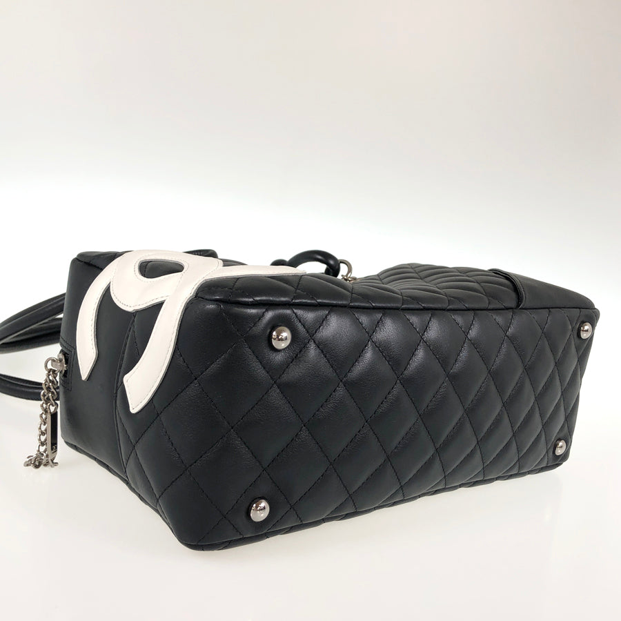 CHANEL Cambon Bowling back Hand bag