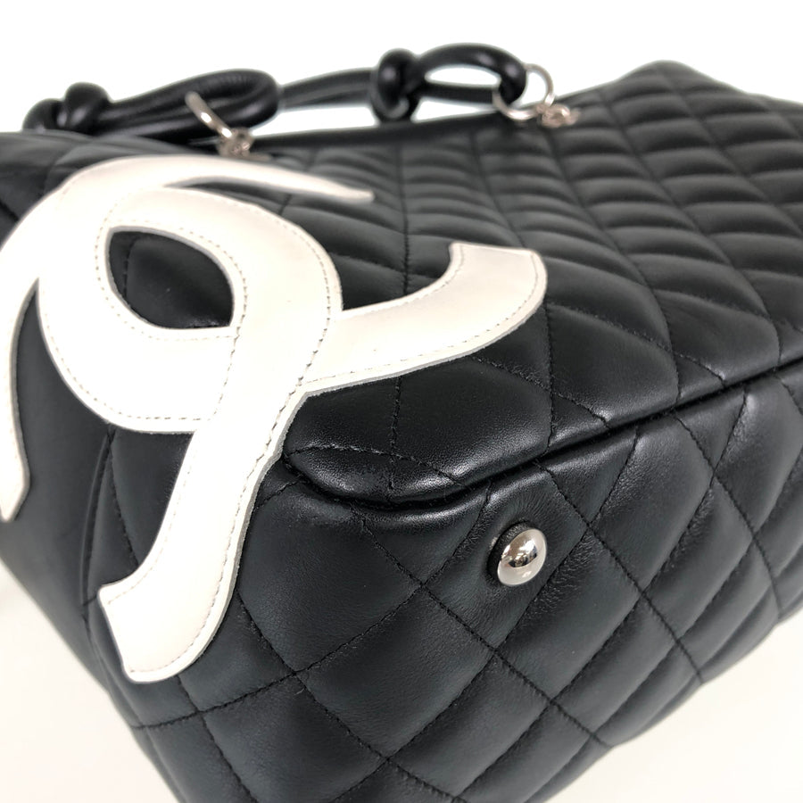 CHANEL Cambon Bowling back Hand bag