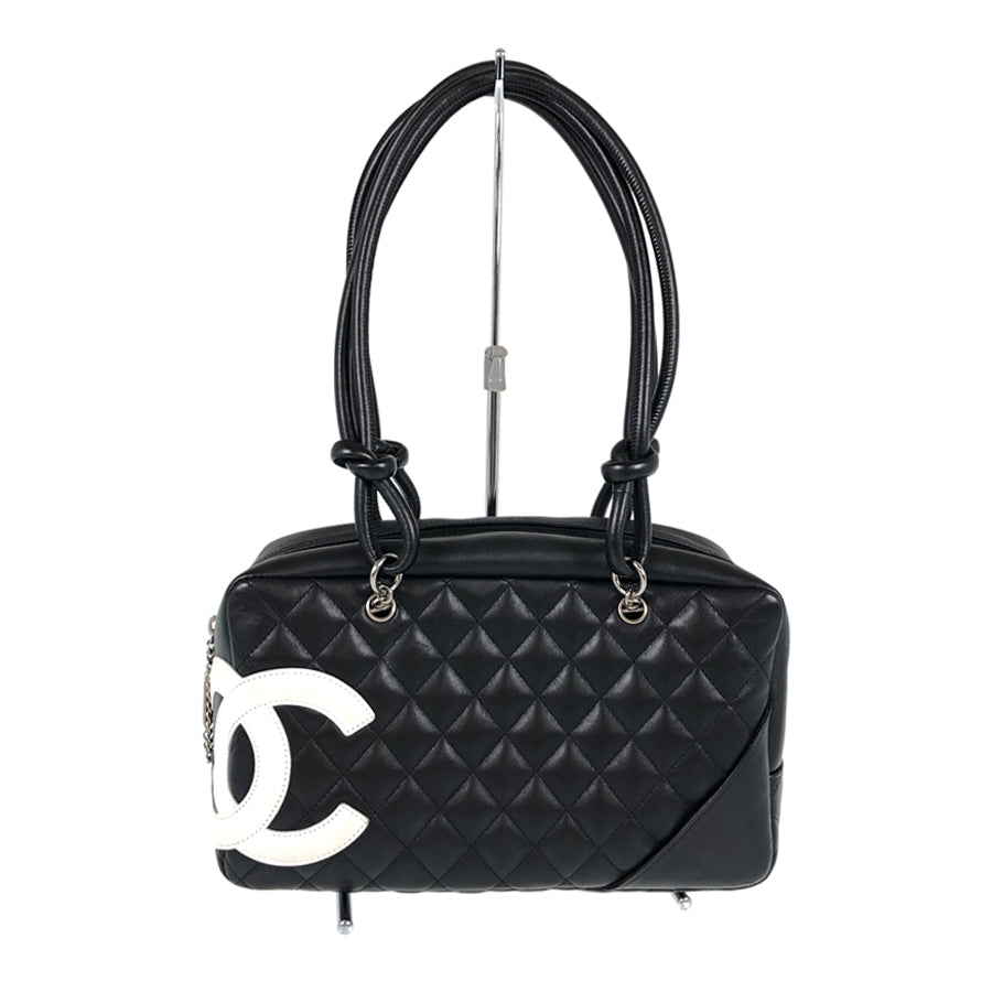 CHANEL Cambon Bowling back Hand bag