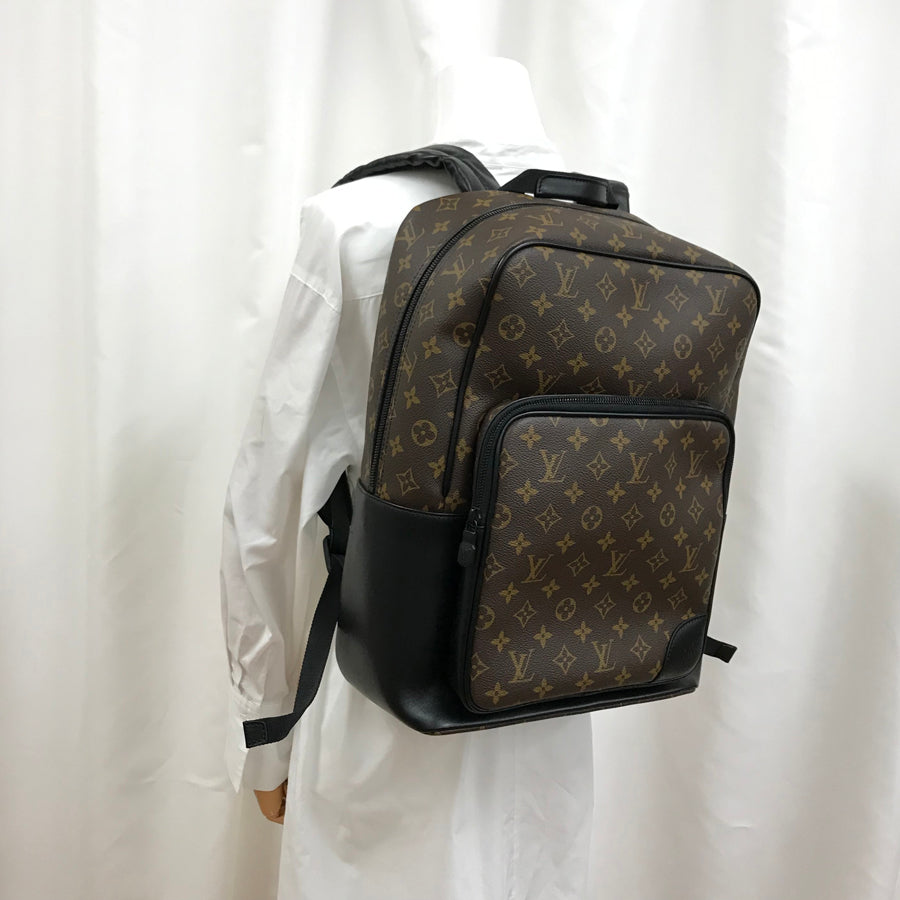 LOUIS VUITTON Monogram Macassar Dean Backpack M45335 Backpack