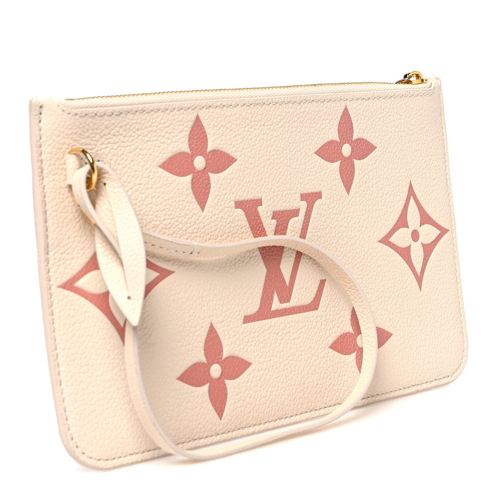 Empreinte Monogram Giant Neverfull MM Pochette Creme Rose Trianon