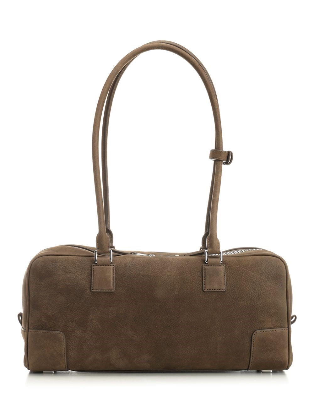 Loewe Women Amazona 31 Cropped Bag In Garnet Nubuck