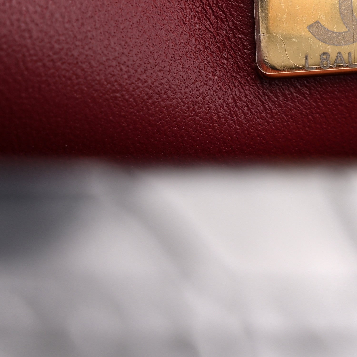 Calfskin Crocodile Embossed Turn Around Mini Flap Grey