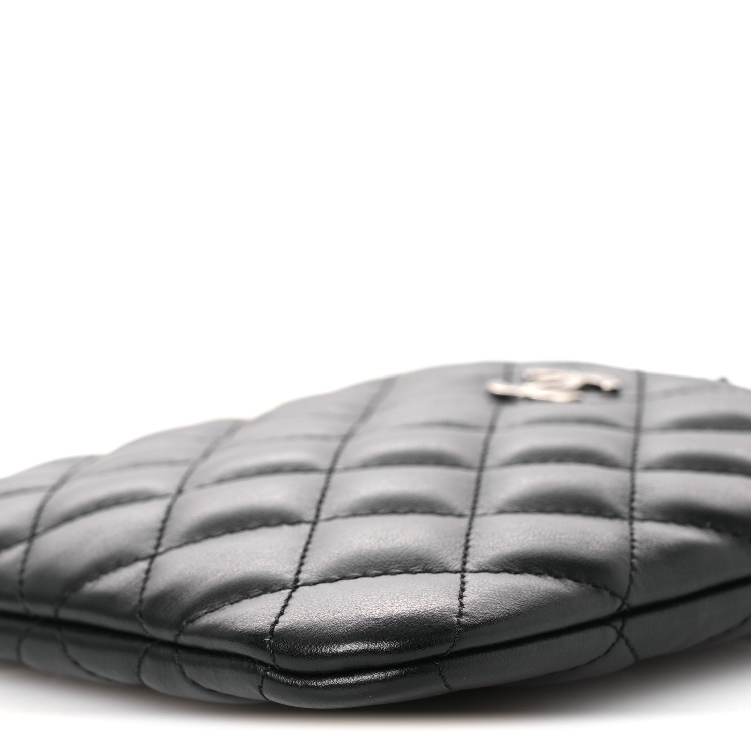 Lambskin Quilted Crossbody Bag Black