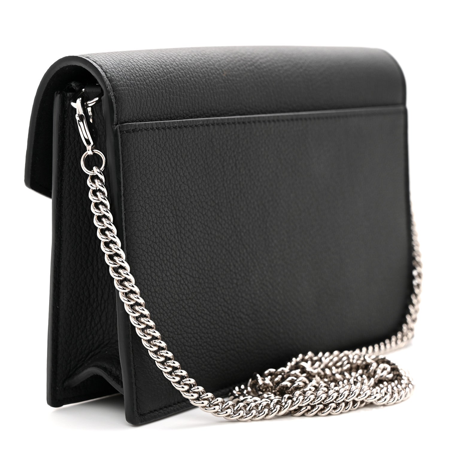 Soft Calfskin My Lockme Chain Pochette Black