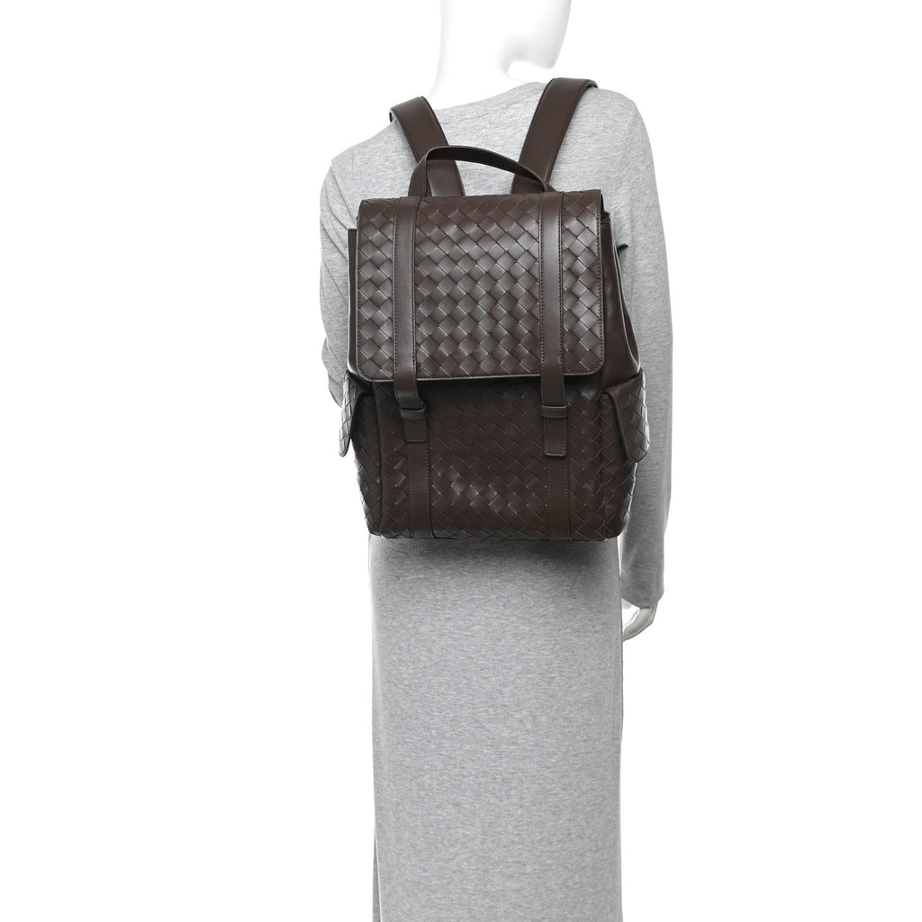 Calfskin Intrecciato Back To School Backpack Old Wood