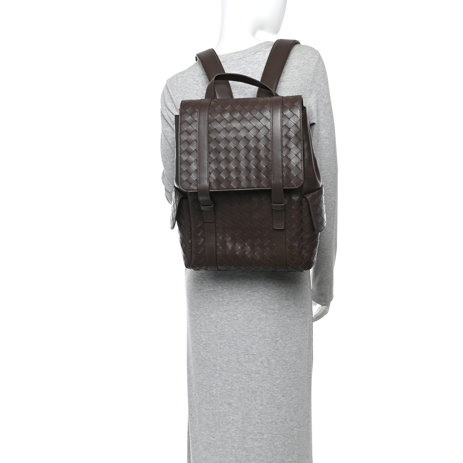 Calfskin Intrecciato Back To School Backpack Old Wood