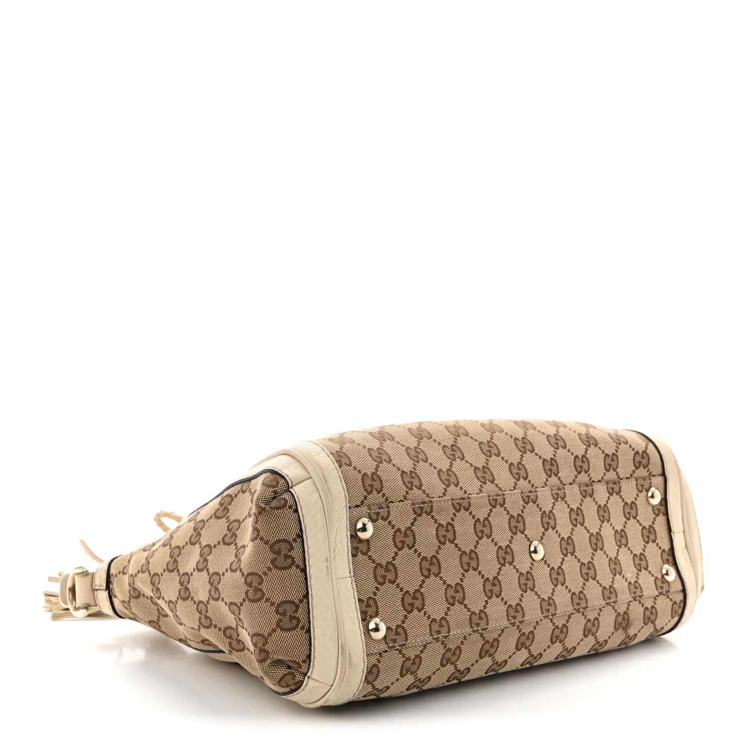 Monogram GG Canvas Small Bella Top Handle Bag Off White