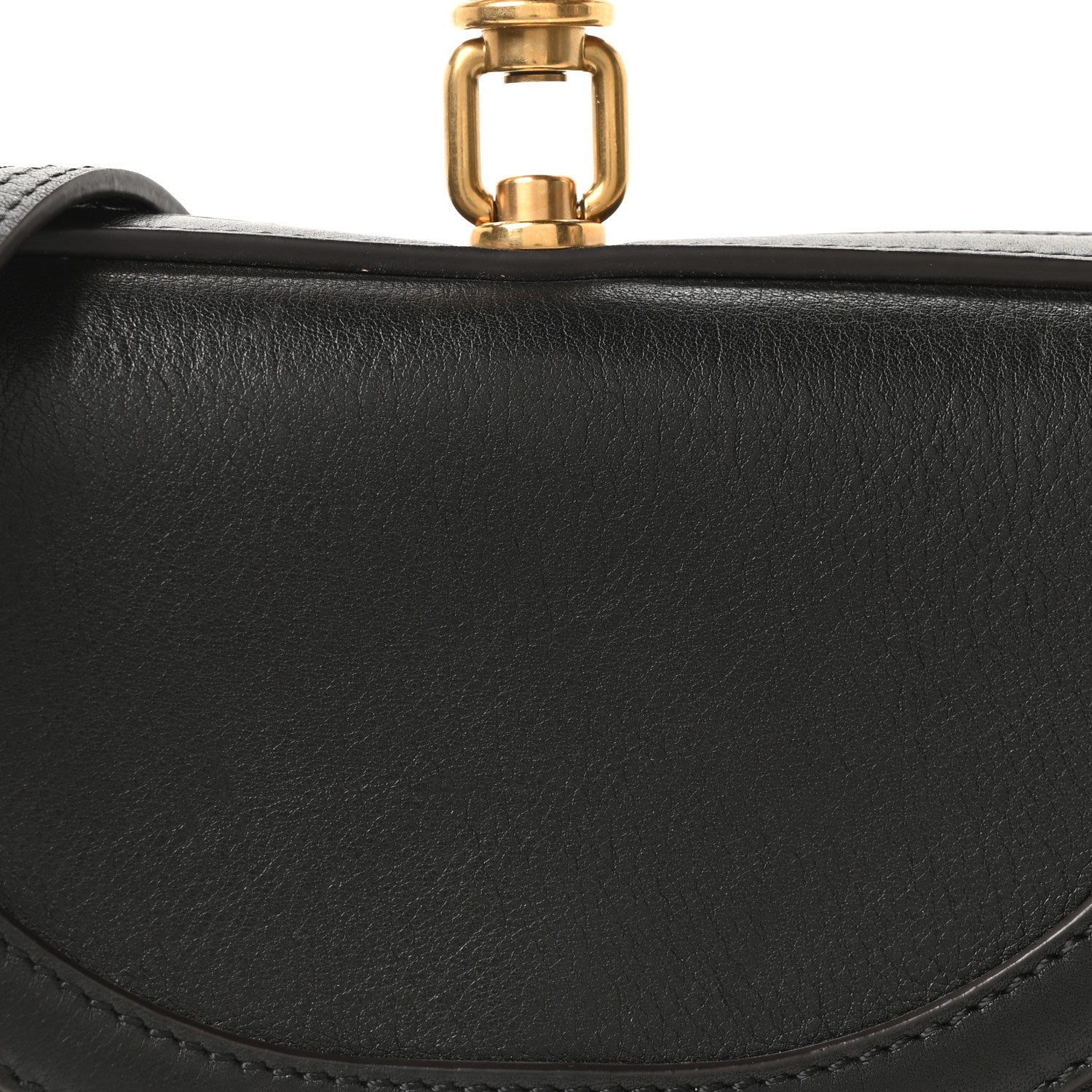Calfskin Small Nile Bracelet Minaudiere Bag Black