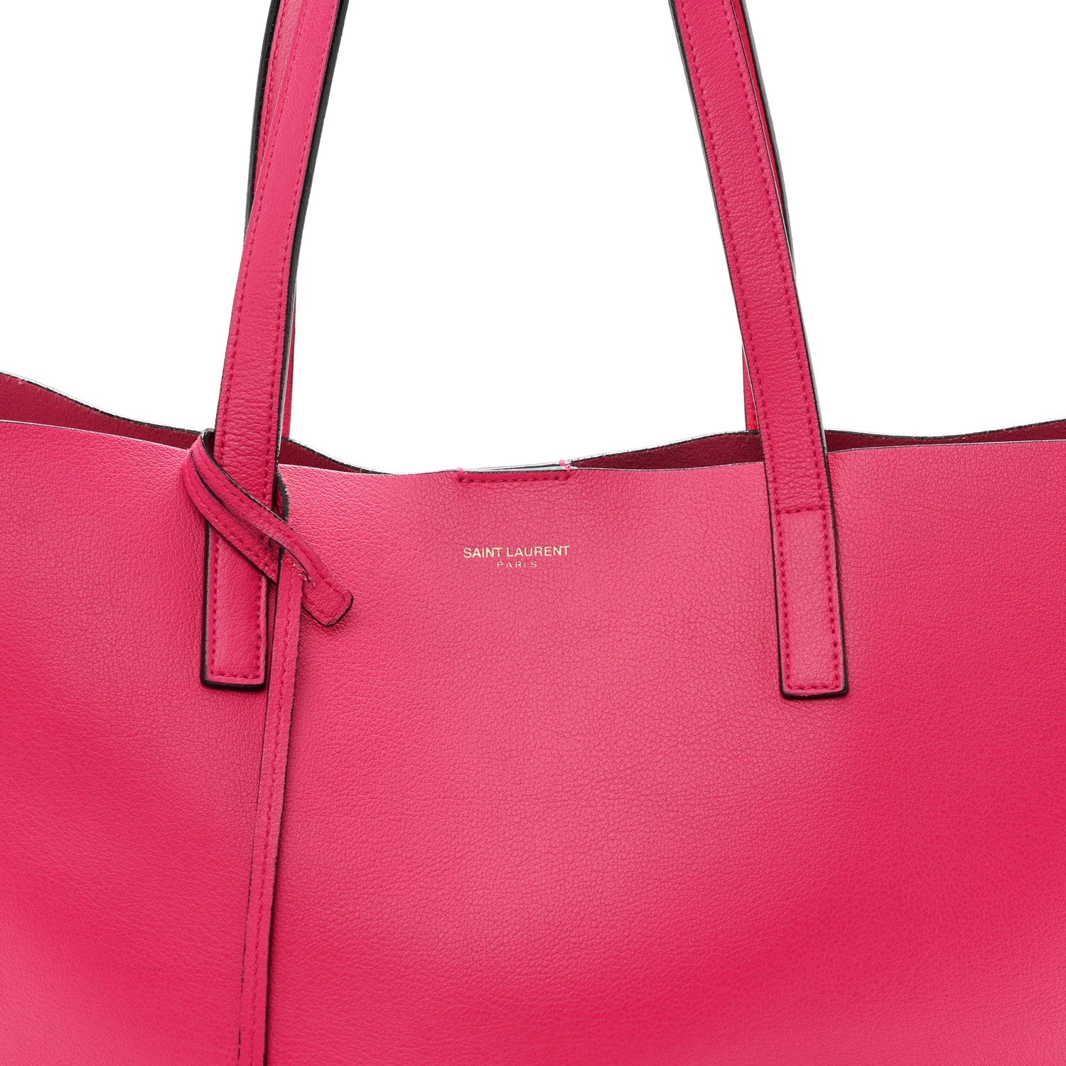 Calfskin Large Shopping Tote Fuchsia