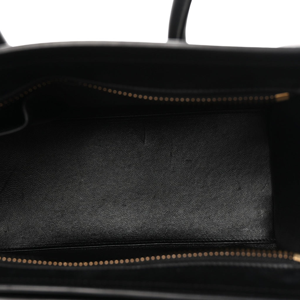 Smooth Calfskin Micro Luggage Black