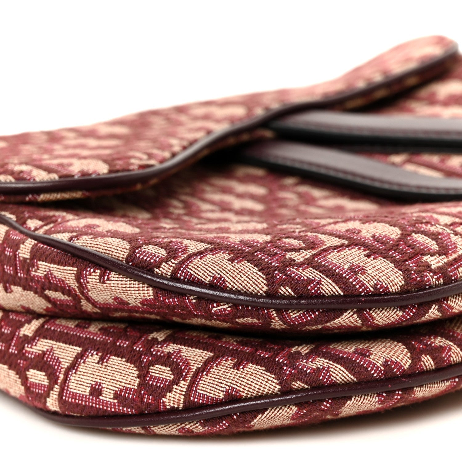 Oblique Saddle Bag Burgundy