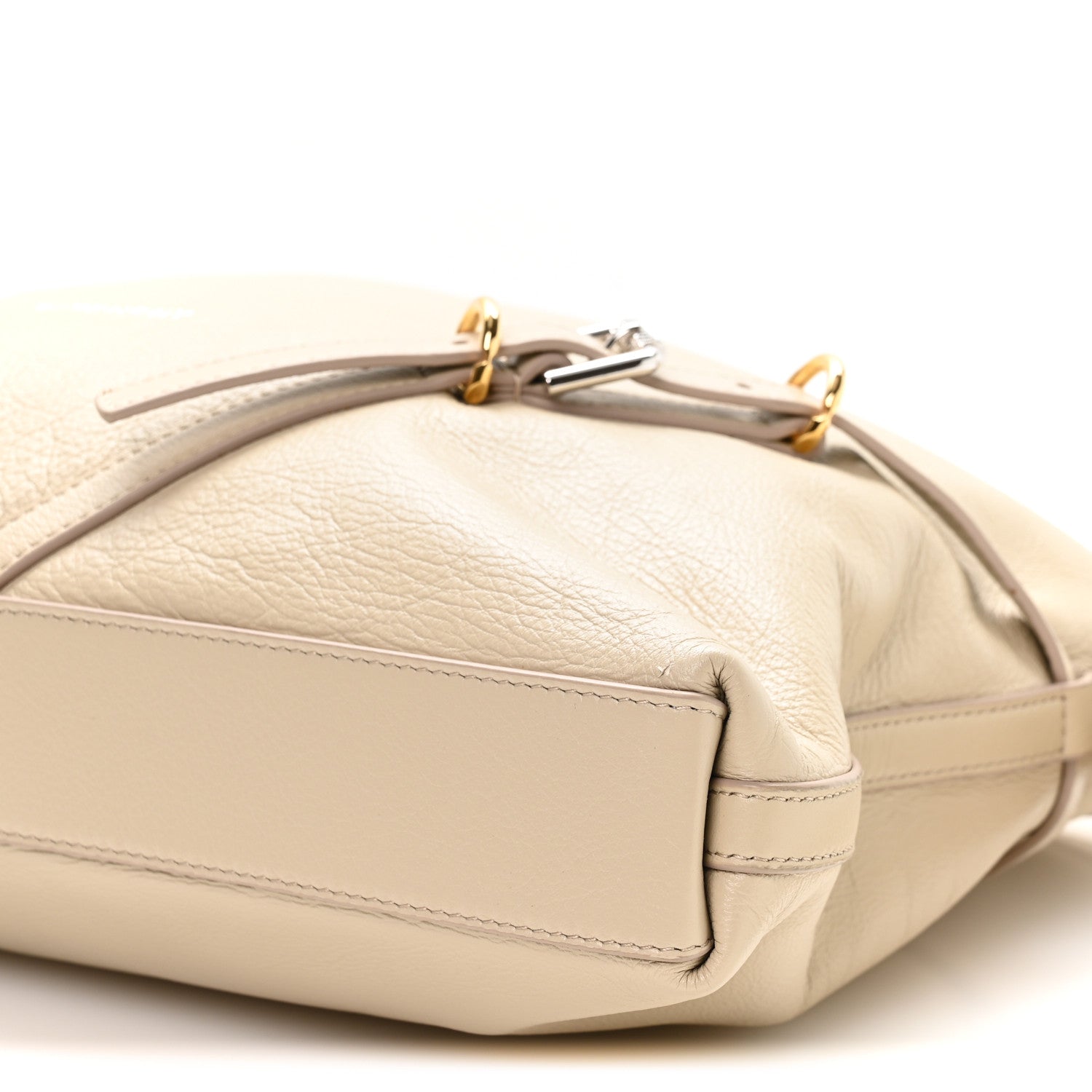 Calfskin Medium Voyou Bag Natural Beige