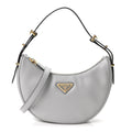 Soft Calfskin Arque Shoulder Bag Ardesia