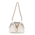 Caviar Quilted Mini Chanel 25 Handbag White